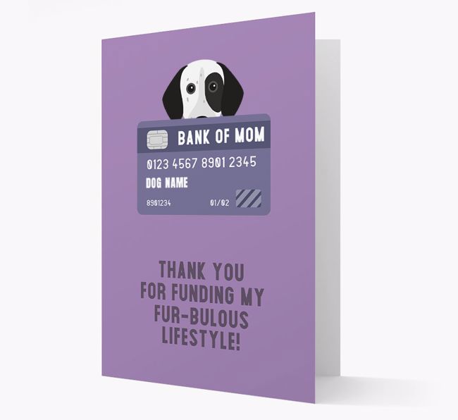 'Bank of Mom' - Personalised {breedFullName} Card